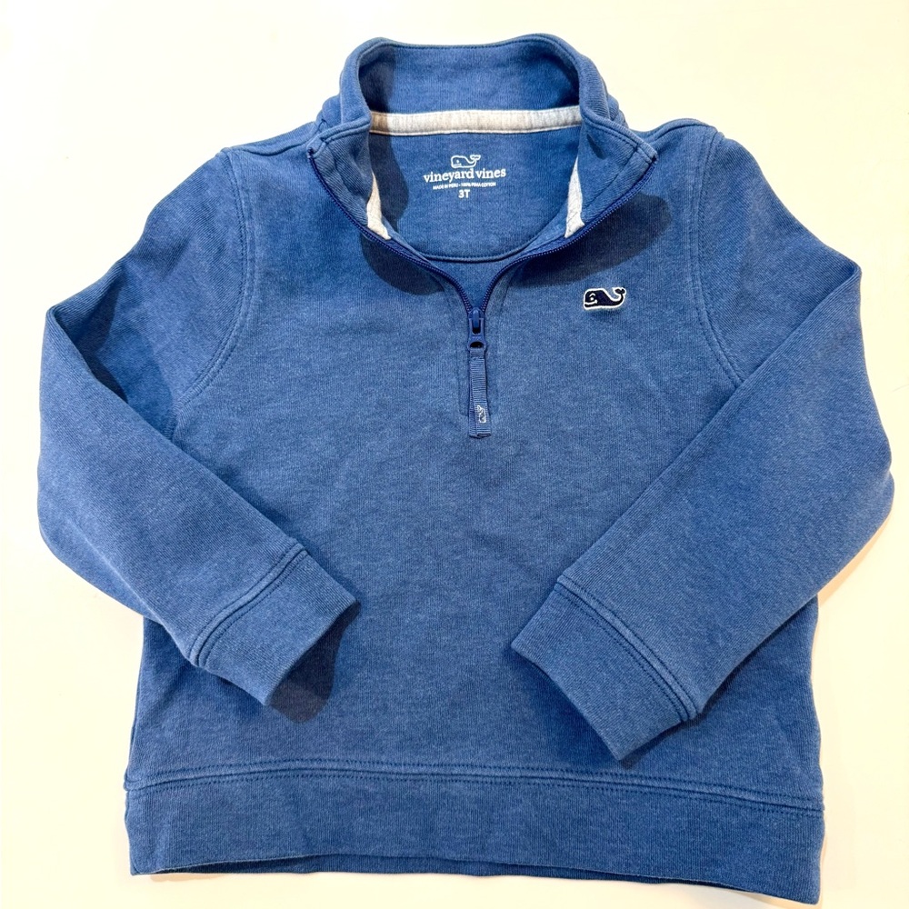 Boys 3T Vineyard Vines Blue Quarter-Zip